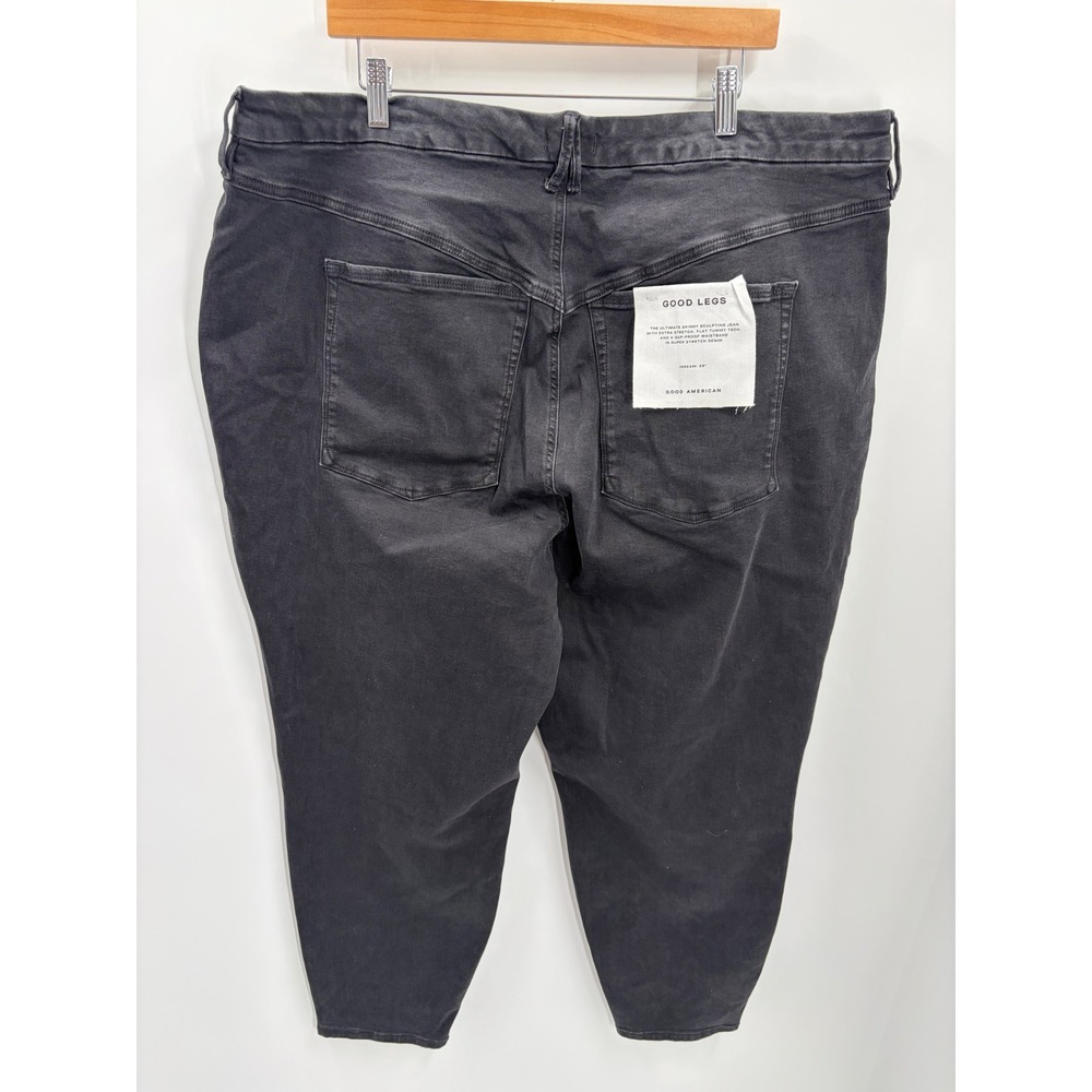 Good American Good Legs Skinny Jeans Black High Rise Button Fly 28-32 - Picture 5 of 10